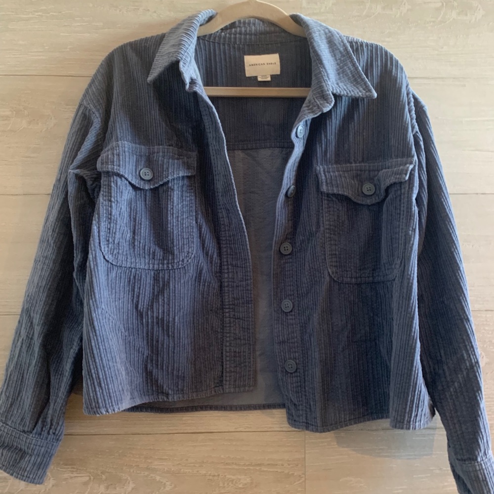 American eagle button up top
